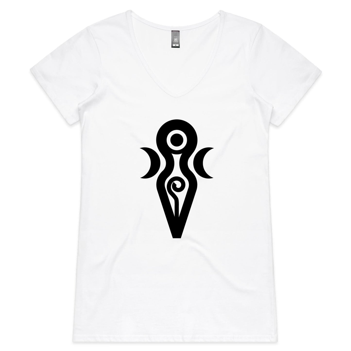 Gaia, Goddess of the Earth  - Womens V-Neck T-Shirt