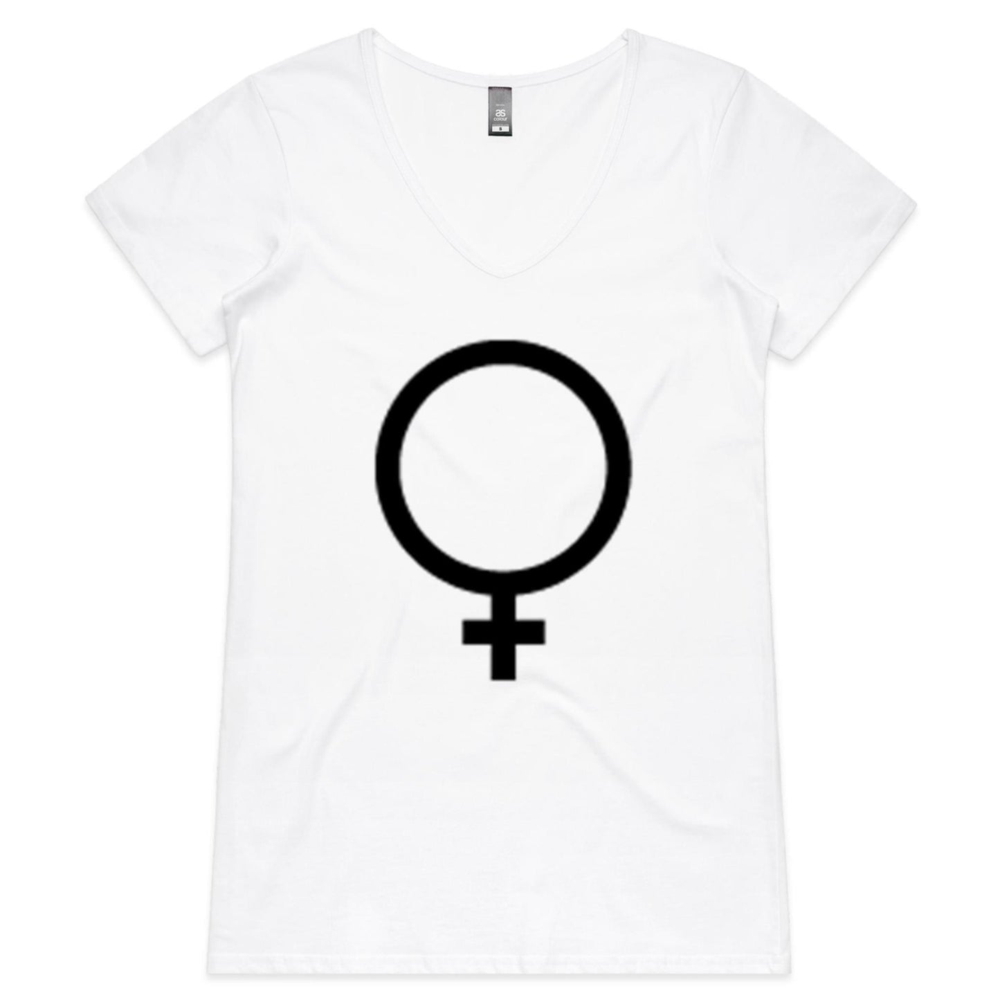 Venus, Goddess of Love & Desire  - Womens V-Neck T-Shirt